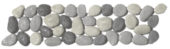 Mix Grey Reconstituted Pebble Interlocking Border | Young Interiors Flooring Center