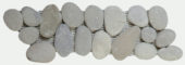 Mix Grey/Beige Rectified Matte Pebble Interlocking Border | Young Interiors Flooring Center