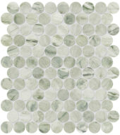 Moscato Argento 1.25 Penny Round Mosaic | Young Interiors Flooring Center