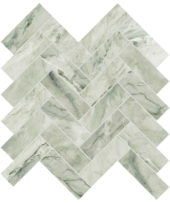 Moscato Argento 1.25x4 Herringbone Mosaic | Young Interiors Flooring Center