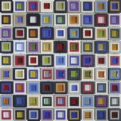 Multicolor Square Mix Glass Resin | Young Interiors Flooring Center