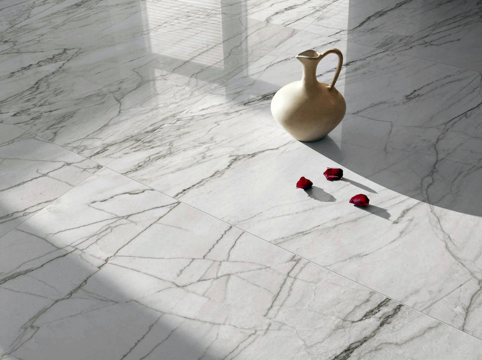 Mystique 24x48" Polished Glamour White 1 | Young Interiors Flooring Center