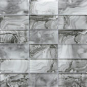 Onyx Pattern Grey Glass Sheet Mosaic | Young Interiors Flooring Center