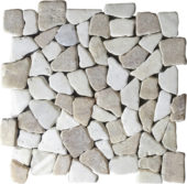 Onyx White Mini Opus Interlocking Mosaic | Young Interiors Flooring Center
