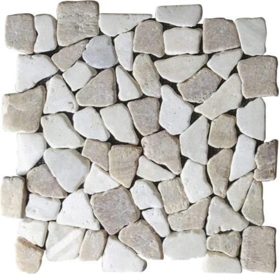 Onyx White Mini Opus Interlocking Mosaic | Young Interiors Flooring Center