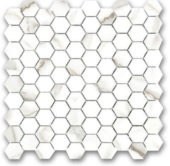 Polished 1" Adoration Hex Mosaic | Young Interiors Flooring Center