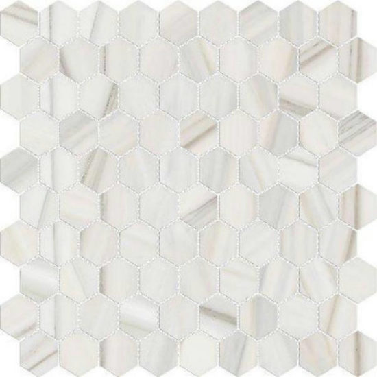 Polished 1" Enchantment Hex Mosaic | Young Interiors Flooring Center