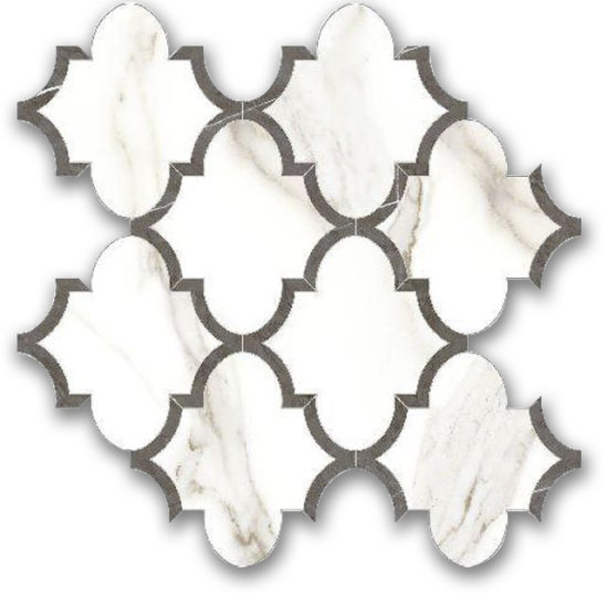 Polished Adoration Arabesque Mosaic | Young Interiors Flooring Center