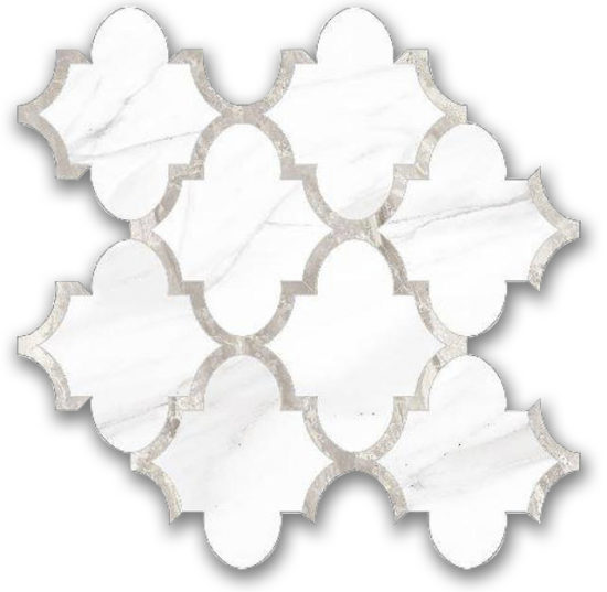 Polished Infatuation Arabesque Mosaic | Young Interiors Flooring Center