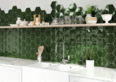 Ronda 5.5X6.3” Green Hexagon | Young Interiors Flooring Center