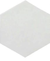 Ronda 5.5X6.3” White Hexagon | Young Interiors Flooring Center