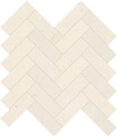 Serene Ivory 1.25x4 Herringbone Mosaic | Young Interiors Flooring Center