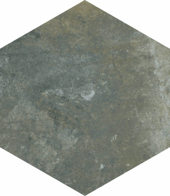 Seville 5.5X6.3” Black Hexagon | Young Interiors Flooring Center