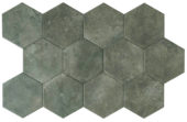 Seville 5.5X6.3” Black Hexagon | Young Interiors Flooring Center