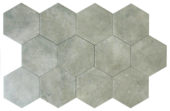 Seville 5.5X6.3” Grey Hexagon | Young Interiors Flooring Center