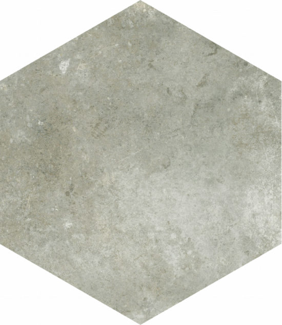Seville 5.5X6.3” Grey Hexagon | Young Interiors Flooring Center