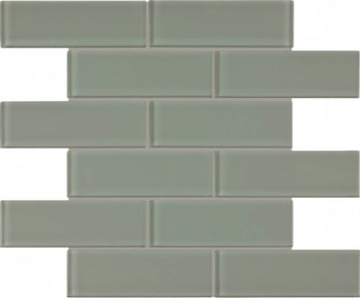 Smoke 2X6 Brick Mosaic
