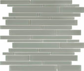 Smoke Random Strip Mosaic | Young Interiors Flooring Center