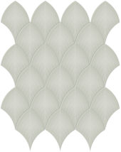 Soft Sage Glossy Scallop Mosaic | Young Interiors Flooring Center