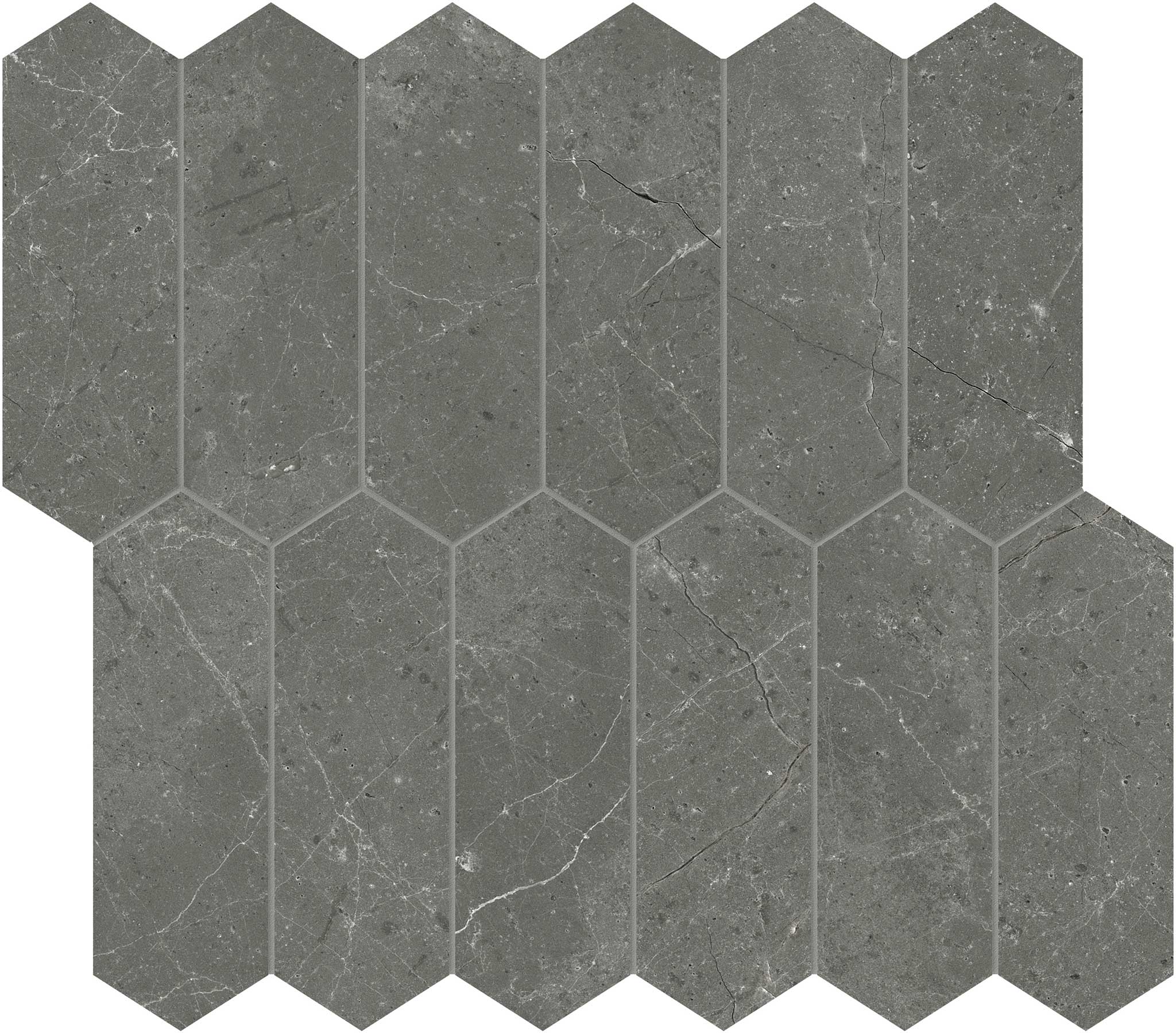 Stark Carbon 2x6 Picket Mosaic | Young Interiors Flooring Center