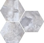 Treasure Blue Dream Onyx 6" Carved Hexagon | Young Interiors Flooring Center