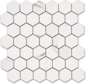 Treasure Statuario 2x2 Polished Hexagon Mosaic | Young Interiors Flooring Center