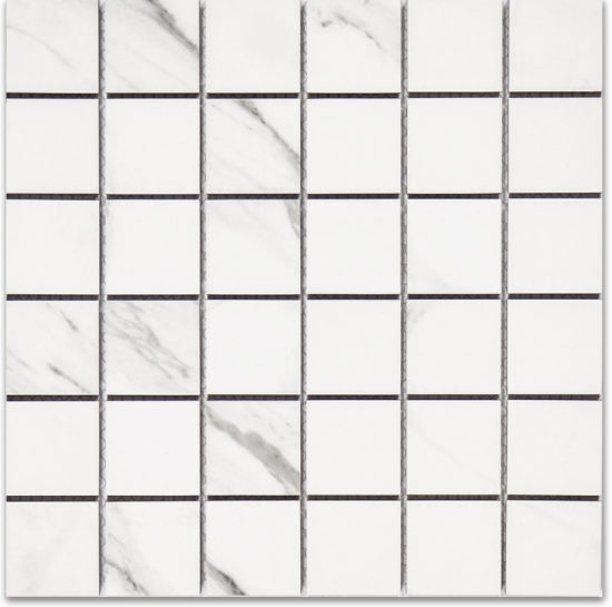 Treasure Statuario 2x2 Polished Mosaic | Young Interiors Flooring Center