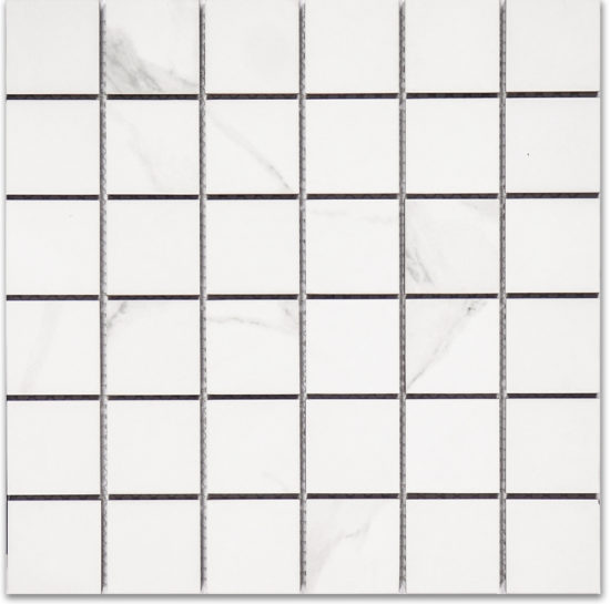 Treasure Statuario 2x2 Polished Mosaic | Young Interiors Flooring Center