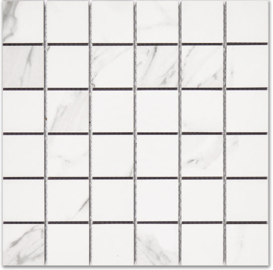 Treasure Statuario 2x2 Polished Mosaic | Young Interiors Flooring Center