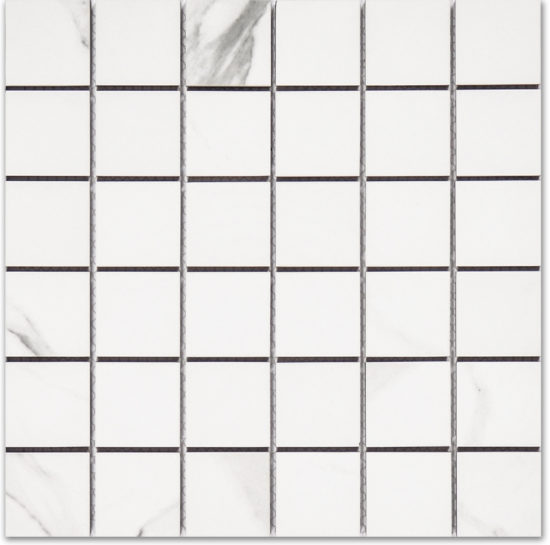Treasure Statuario 2x2 Polished Mosaic | Young Interiors Flooring Center
