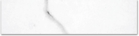 Treasure Statuario 3x12 Polished Bullnose | Young Interiors Flooring Center