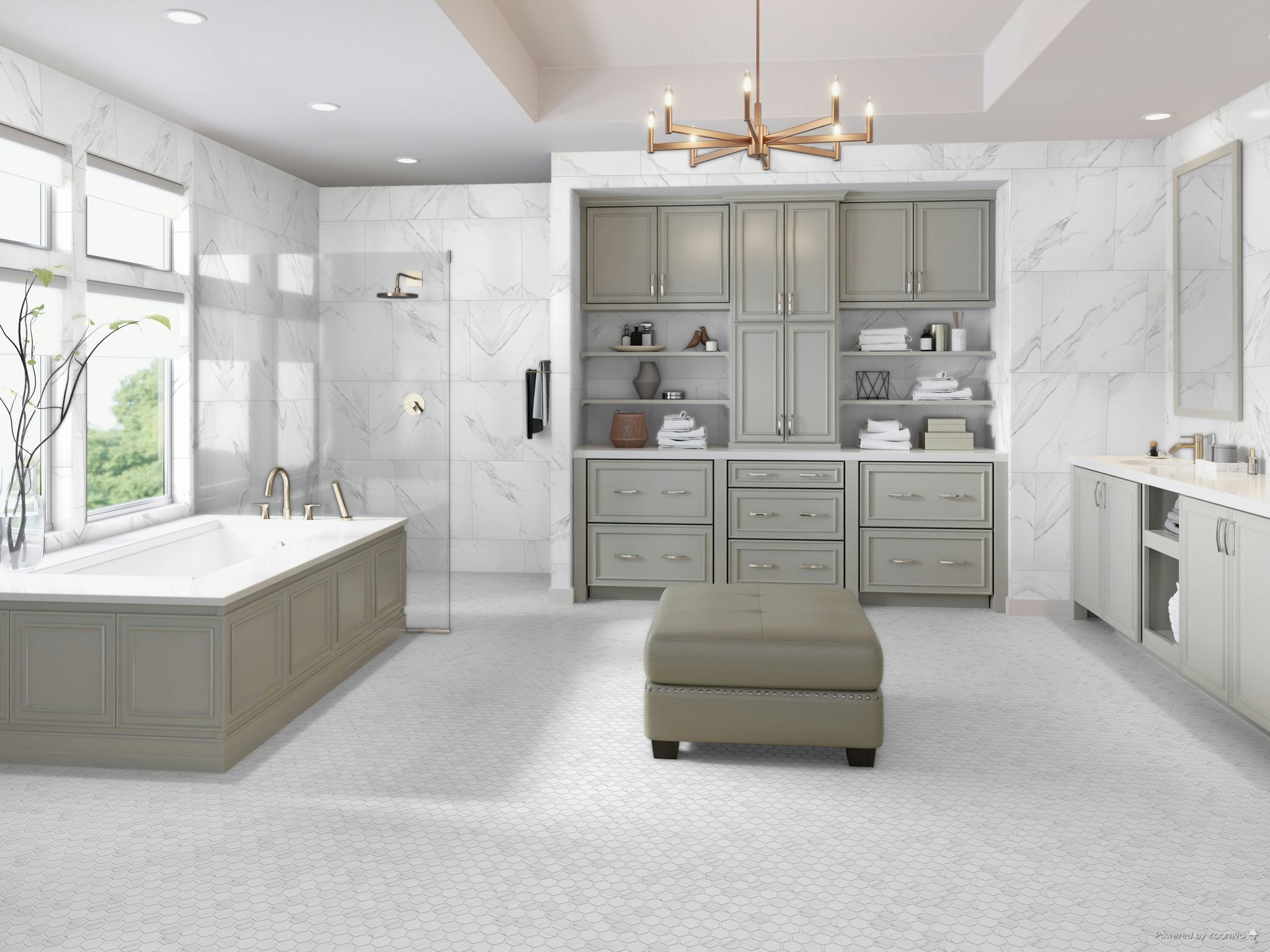 Treasure Statuario Hex and 24x24 | Young Interiors Flooring Center