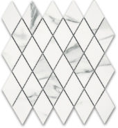 Treasure Statuario Polished Diamond Mosaic | Young Interiors Flooring Center
