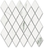Treasure Statuario Polished Diamond Mosaic | Young Interiors Flooring Center