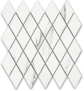 Treasure Statuario Polished Diamond Mosaic | Young Interiors Flooring Center