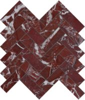 Tuscano Rosso 1.25x4 Herringbone Mosaic | Young Interiors Flooring Center