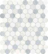 Utopio 1.25 Penny Round Polar Mosaic | Young Interiors Flooring Center