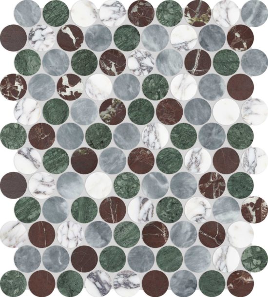 Utopio 1.25 Penny Round Tropic Mosaic | Young Interiors Flooring Center