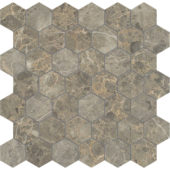 Velutto Ash 2 Hexagon Mosaic | Young Interiors Flooring Center