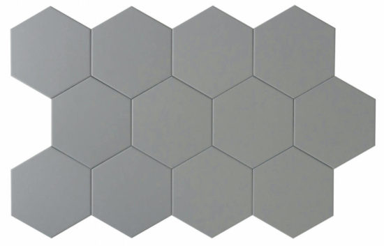 Vida 5.5X6.3” Grey Hexagon | Young Interiors Flooring Center