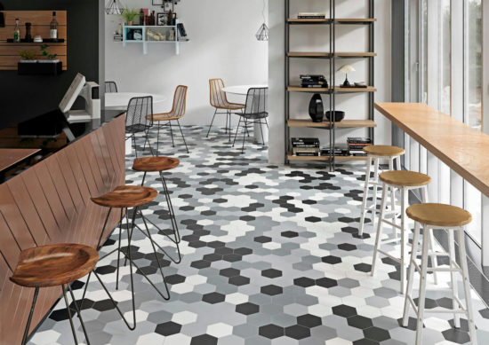 Vida 5.5X6.3” White Hexagon | Young Interiors Flooring Center