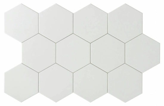 Vida 5.5X6.3” White Hexagon | Young Interiors Flooring Center
