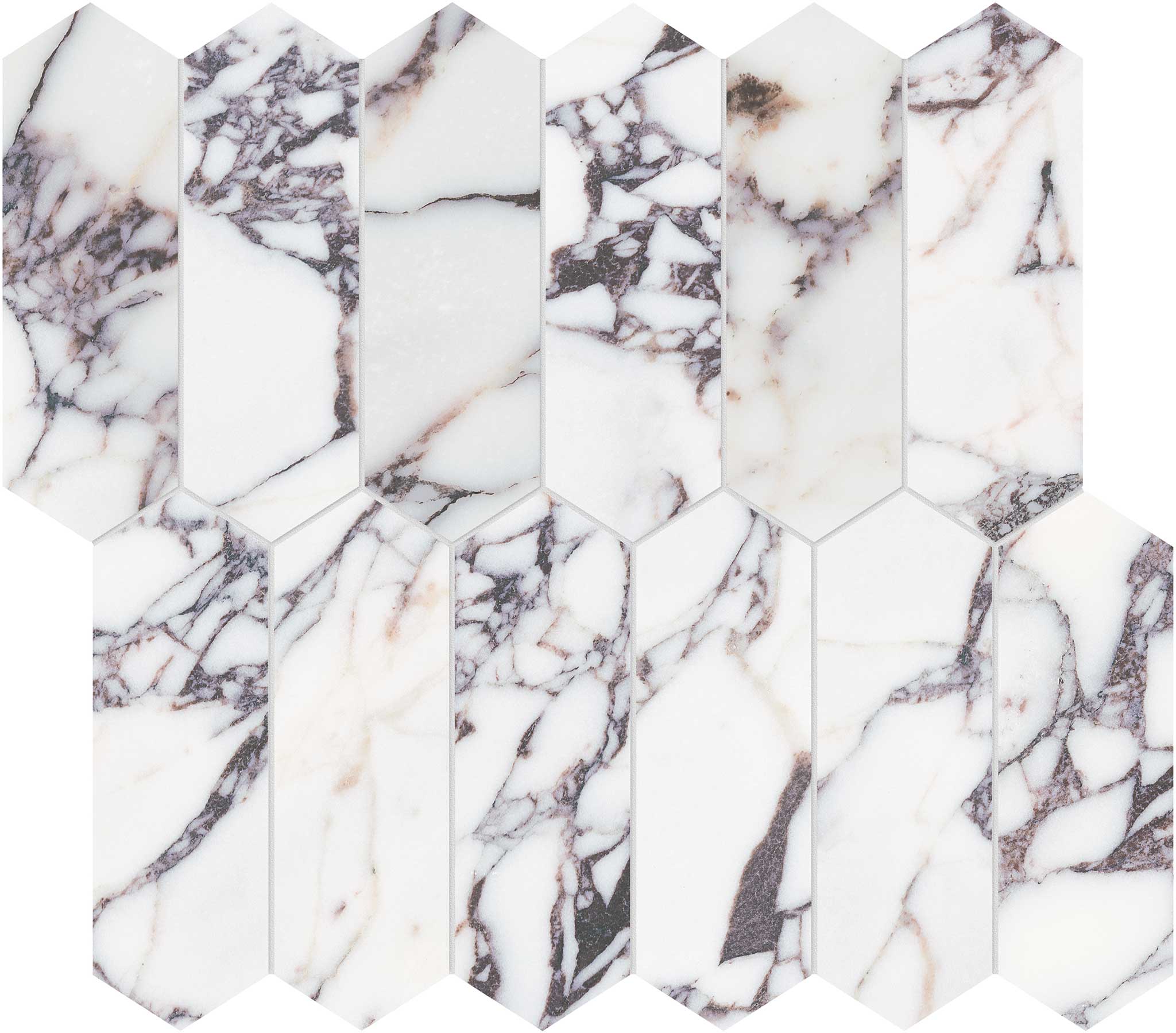 Viola Roccia 2x6 Picket Mosaic | Young Interiors Flooring Center