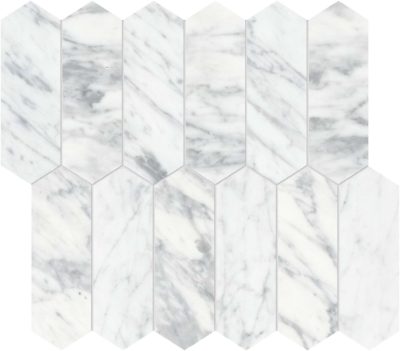 Virtue Bianco 2×6 Picket Mosaic