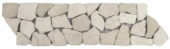 White Opus Mosaic Interlocking Border | Young Interiors Flooring Center