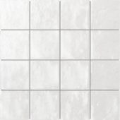 Zellige Glazed Ceramic White 3"x3" Mosaic | Young Interiors Flooring Center