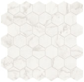 Royal Stoneworks 2" Cloudstone White Hex | Young Interiors Flooring Center