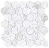 Royal Stoneworks 2" Old World Bianco Hex | Young Interiors Flooring Center