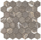 Royal Stoneworks 2" Regal Brown Marble Hex | Young Interiors Flooring Center