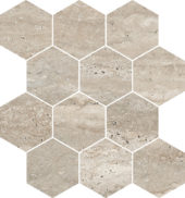 Saturnia 3x3 Hex Navona Matte | Young Interiors Flooring Center